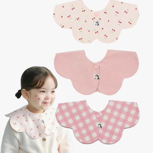 Konny Baby Bib 3/5/7-Pack Set, 360 ° Rotate, Soft and Absorbent Drooling for Toddler Boys Girls Baby Essentials