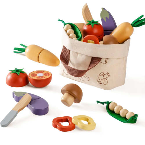 Wooden Childs Play Food Set - Vegetables