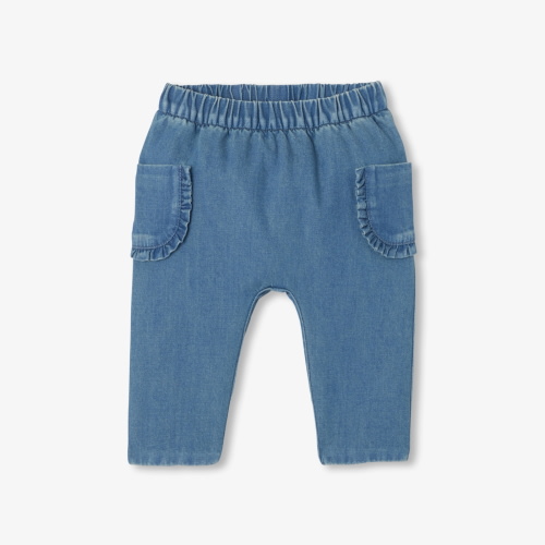 Baby girl comfort jeans in cotton