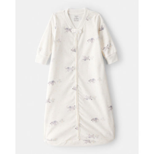 Baby Boy Elephant Fleece Sleep Bag - Cream | Carter's
