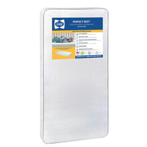Sealy Baby Premium Firm Hypoallergenic Baby Crib Mattress & Toddler Bed Mattress, Waterproof Baby Mattress, 150 Coils, Air Quality Certified, 52"x28" & Reviews | Wayfair