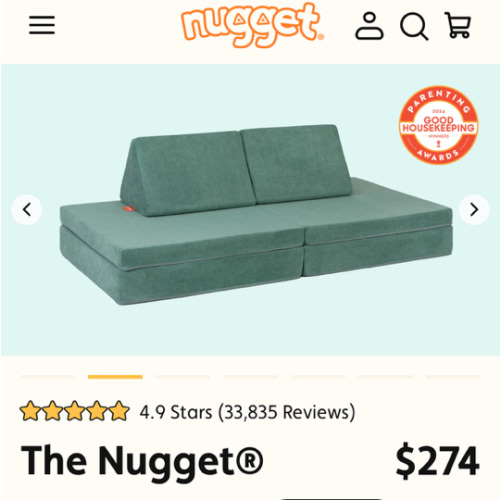 The Original Nugget Play Couch In Seamonster | Nugget®