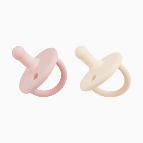 AEIOU Silicone Pacifier (2 Pack) - Petal/Oat Milk