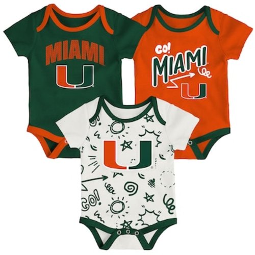 University of Miami Baby Rompers, Miami Hurricanes Onesies, Bodysuits | www.shopmiamihurricanes.com
