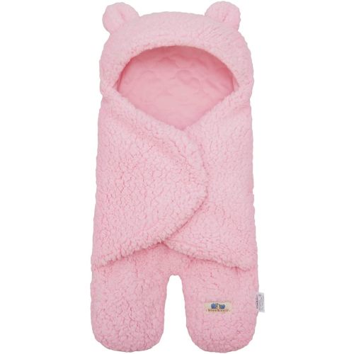 BlueSnail Newborn Receiving Blanket Baby Sleeping Wrap Swaddle(Pink)