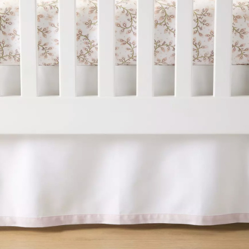 Serena and Lily, Borderline Crib Skirt, Blossom