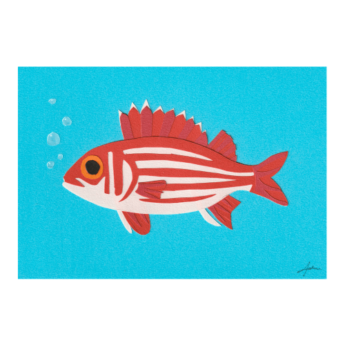 Hawaiian Squirrelfish - Print – Small Kine Paper