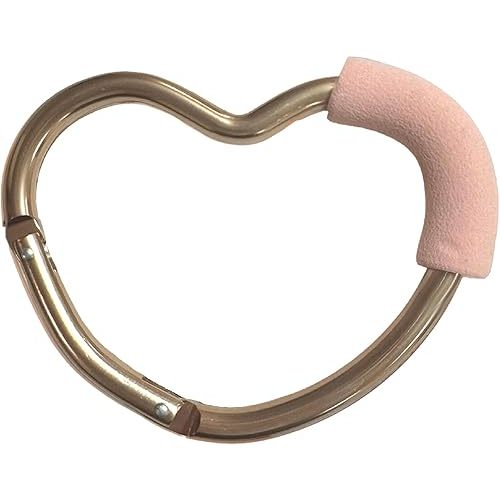 Lulyboo Handy Multi-Use Heart Hook - Lightweight EVA Foam Clip for Strollers, Carriers & Shopping Carts, Durable Spring-Loaded Closure, Safe for Diaper Bags, Toys & Purses, Stylish Practical Accessory