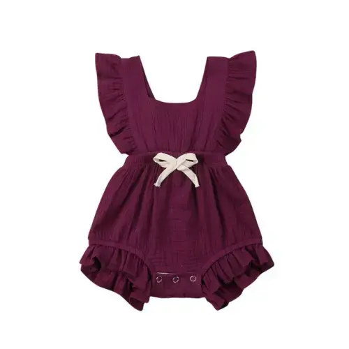SIERRA Ruffle Romper - Hazel & Bo