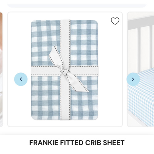 FRANKIE Fitted Crib Sheet – Butterblu