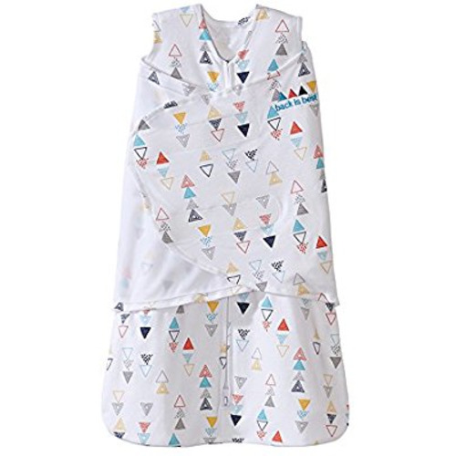 Halo SleepSack Swaddle, 100% Cotton, Triangle Neutral, Multi, Small - Small (Pack of 1)