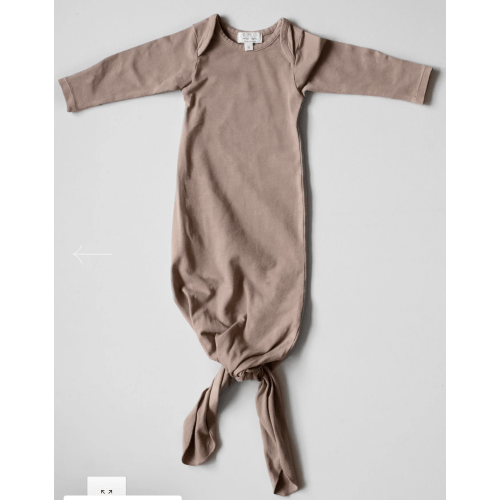 The Plant Dyed Sleep Gown - Spice Color - NB