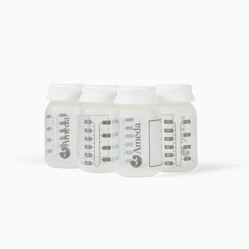 Ameda Breastmilk Storage Bottles | Breast Milk Storage Containers | 4 Count