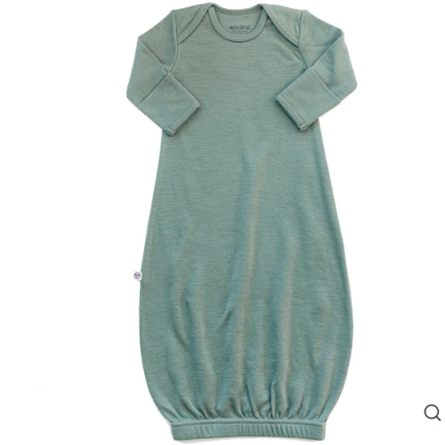 Merino Wool Baby Gown |Natural Merino Wool Baby Sleepwear – Woolino