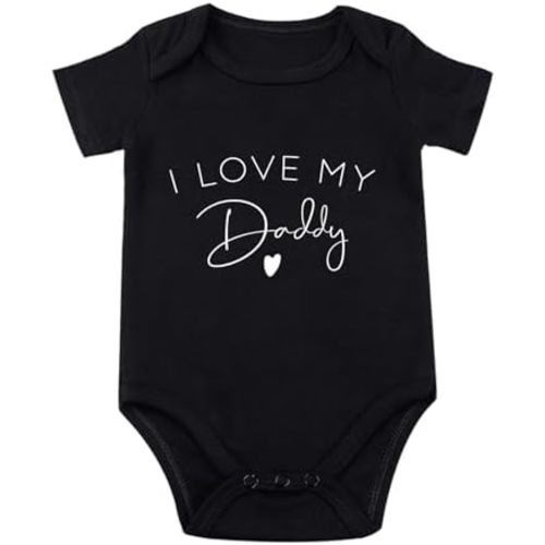 I Love My Daddy Baby Bodysuit I Love Daddy Bodysuits for Baby Dad Babies Clothes Unisex Romper