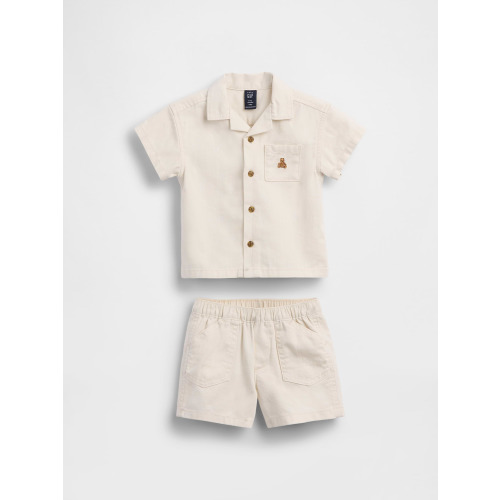 Baby Pocket Shirt Outfit Set