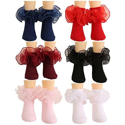 Newborn Baby-girls Socks and Bow Infant Toddler Ankle Socks