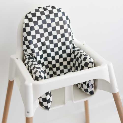 IKEA Highchair Wipeable Cushion Cover - Classic Check