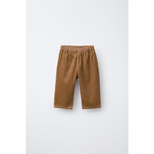 THICK CORDUROY PANTS - Ocher | ZARA United States