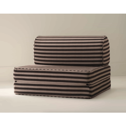 Seat | Taupe & Brown Striped Modular Play Couch | Bennett | House of Noa