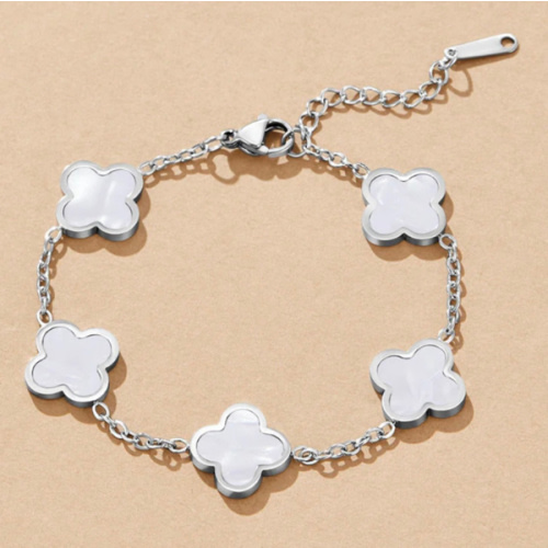 Silver Clover Bracelet