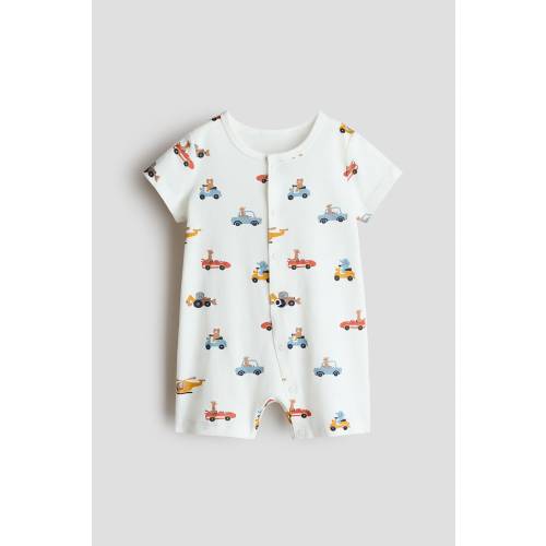 SHORT COTTON PAJAMA JUMPSUIT