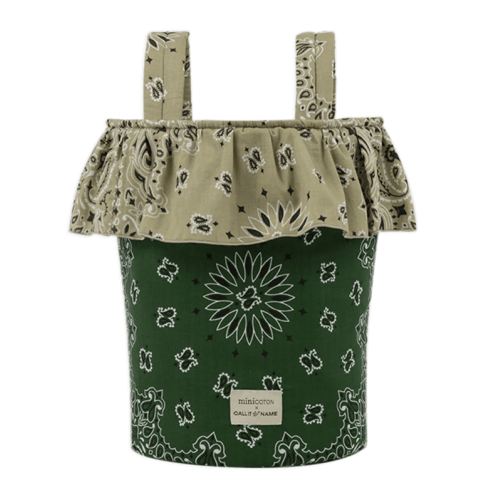 Basket - Weekend Green / Beige · Minicoton