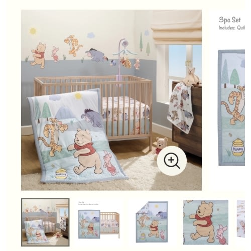 Winnie the Pooh & Friends 3-Piece Crib Bedding Set
