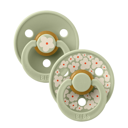 BIBS STUDIO Colour Jasmine Pacifier 2 Pack - Sage Mix – Bibsworld store US