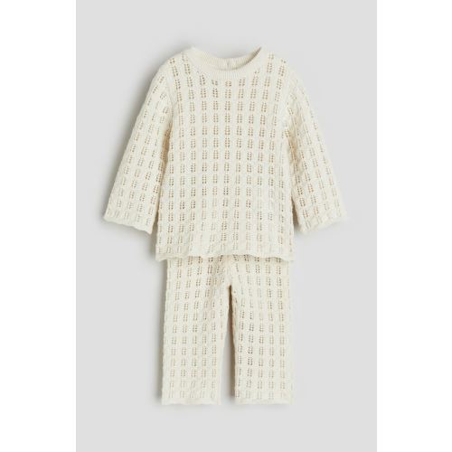 2-piece Pointelle-knit Set