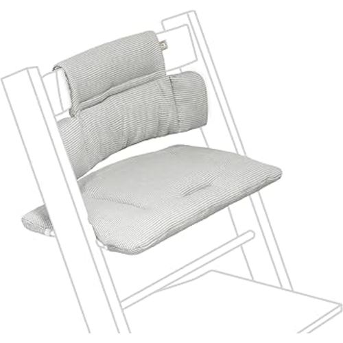 Stokke Tripp Trapp Classic Cushion 2, Nordic Grey - Pair with Tripp Trapp Chair or High Chair for Support & Comfort - Machine Washable