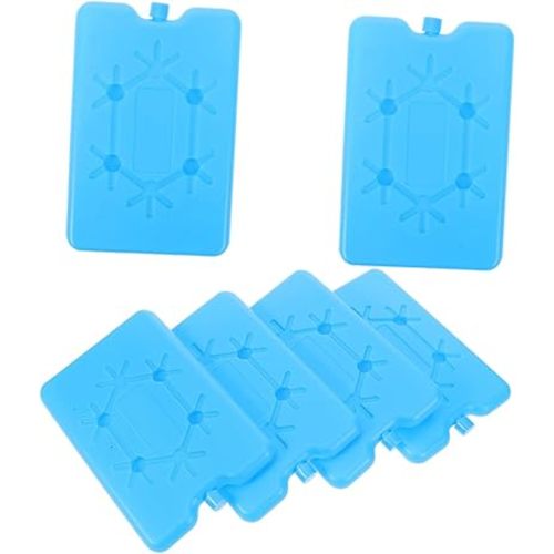 6pcs Reusable Ice Packs for Lunch Boxes and Coolers Multi-functional Freezer Packs for Breastmilk Bottles Insulation and Preservation Blue
