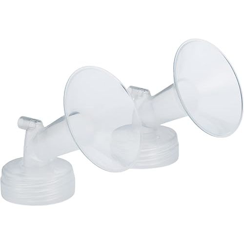 Motif Medical Luna Breast Pump Flange - Comfortable Breast Pump Flanges for Better Milk Flow & Pumping Ease - Ideal Flange Insert for Breastfeeding Moms (2 Shields, 16 mm)