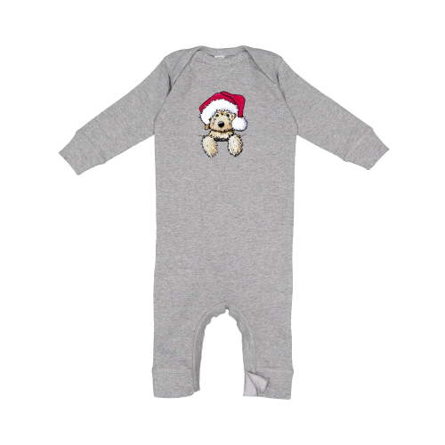 Inktastic Kiniart Christmas Goldendoodle Baby Romper Coveralls
