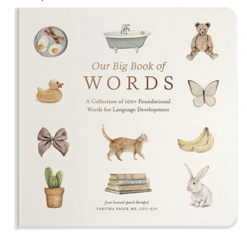 Our Big Book of First Words: A Collection of 100+ Foundational Words for Language Development (Tabitha Paige Children's Book Series)