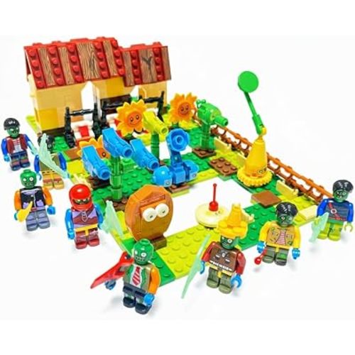 Dyharnsty Plants and Zombies Building Toys - PVZ Assembly Action Figures - Christmas & Birthday Gift for Kids(595pcs)