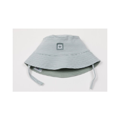 4baby Sunhat Sage Stripe Size NA | Baby Bunting AU