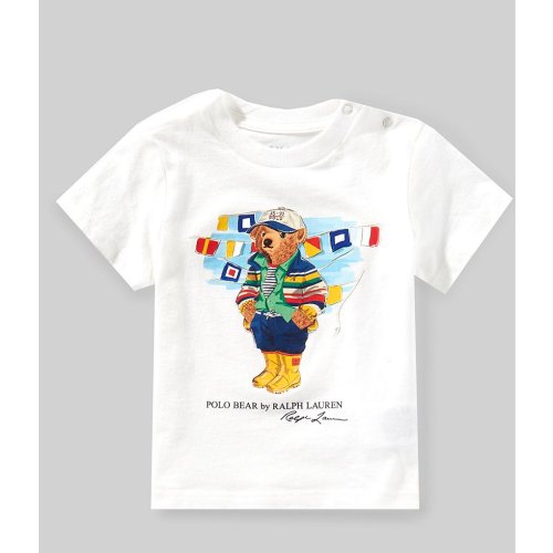 Ralph Lauren Baby Boys 3-24 Months Short Sleeve Polo Bear Graphic Jersey T-Shirt