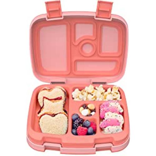 Amazon.com: Bentgo® Kids Bento-Style 5-Compartment Lunch Box - Ideal Portion Sizes for Ages 3 to 7 - Leak-Proof, Drop-Proof, Dishwasher Safe, BPA-Free, & Made with Food-Safe Materials (Coral) : Home & Kitchen