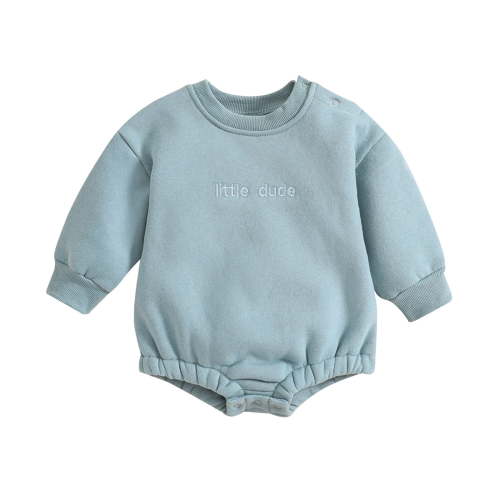 Gubotare Cotton Bodysuit Baby Boy Romper (Blue,3-6 Months)