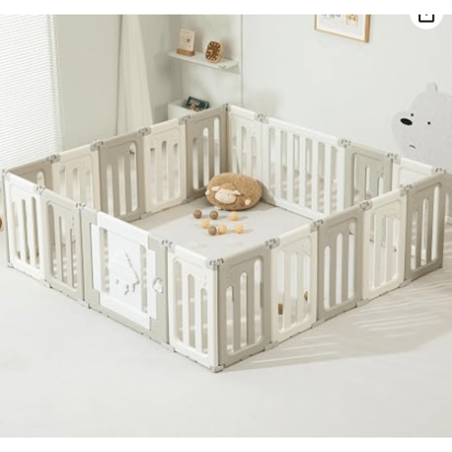 Amazon.com: Baby Play Pen, 18 Panels Extra Large Baby Playpen, Foldable Play Pens for Babies and Toddlers, UFO Portable Kids Fence Gate Playpen Play Yard, Grey