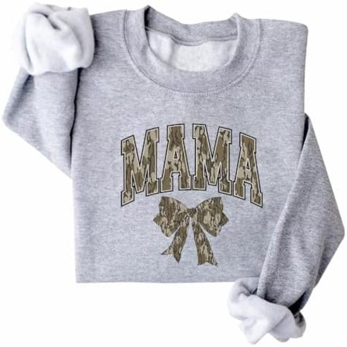 Mama Camo Bow Sweatshirt Camo Bow Sweatshirt Camo Mama Sweatshirt