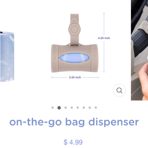 on-the-go bag dispenser
