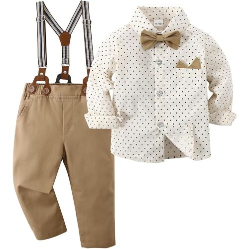 Boarnseorl Baby Boys Pants Sets, Infant Toddler Gentleman Outfits