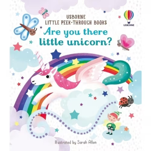 Are You There Little Unicorn? - (Little Peek-Through Books) by Sam Taplin (Board Book)