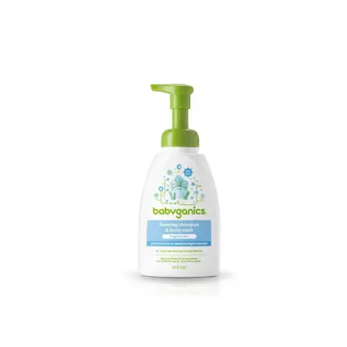 Babyganics Baby Shampoo + Body Wash Pump Bottle Fragrance Free - 16 Fl Oz Packaging May Vary