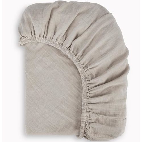 Bioweaves Organic Cotton Muslin Mini Crib Sheet, GOTS Certified Fitted Mini Crib Mattress Sheet, Extra Soft & Breathable for Toddler, Baby Boys & Girls, 38" x 24", 5 Inch Pocket, Wind Chime