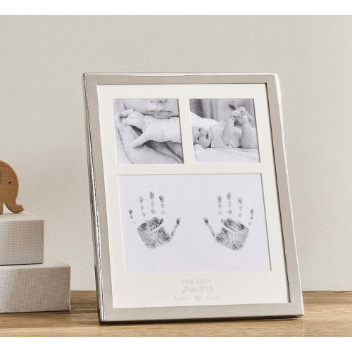 Personalized Silver Handprint Sentiment Frame (8" x 10")