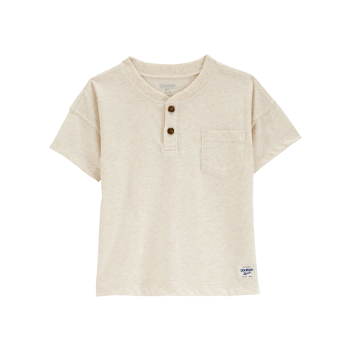 Baby Pocket Henley Tee - Cream - OshKosh | Carter's