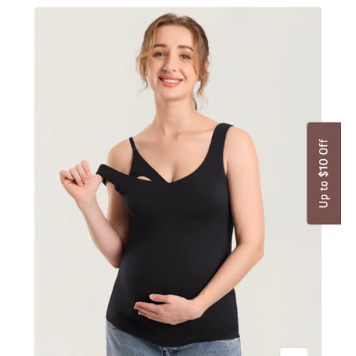 Natrelax® V Neck Nursing Tank Top